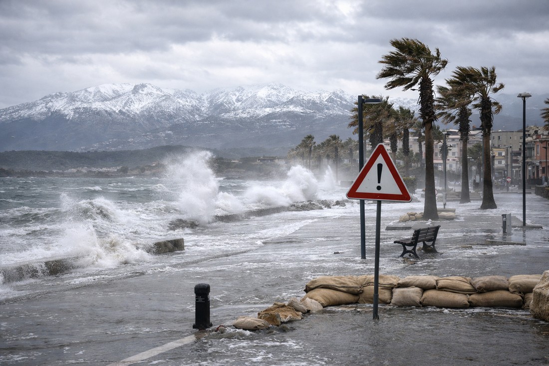 Maltempo in Sardegna, vento e neve mettono sotto pressione il territorio