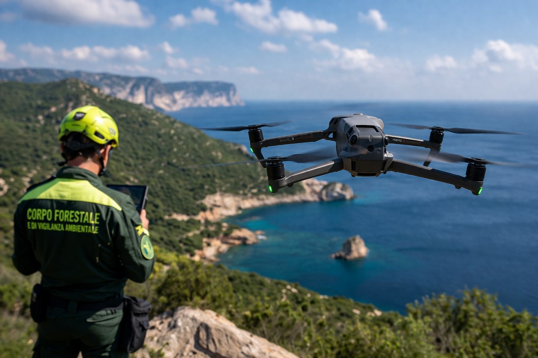 Droni e ambiente: la Sardegna accelera sulla sorveglianza tecnologica del territorio