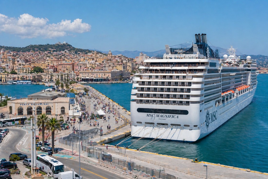 Porti sardi in crescita: oltre 6,5 milioni di passeggeri e boom crociere