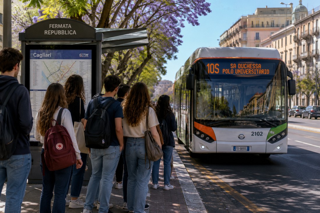 Cagliari collega meglio gli studenti: nuova linea CTM verso il polo universitario di Sa Duchessa