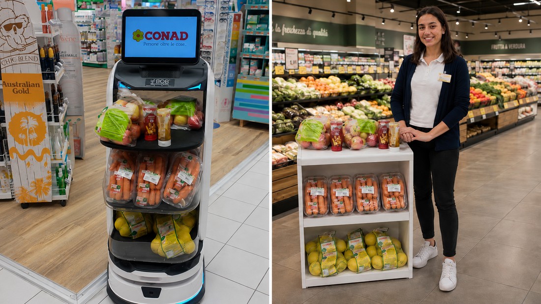 Il robot arriva al Conad di Nuoro: spesa intelligente, automazione e futuro del lavoro nei supermercati