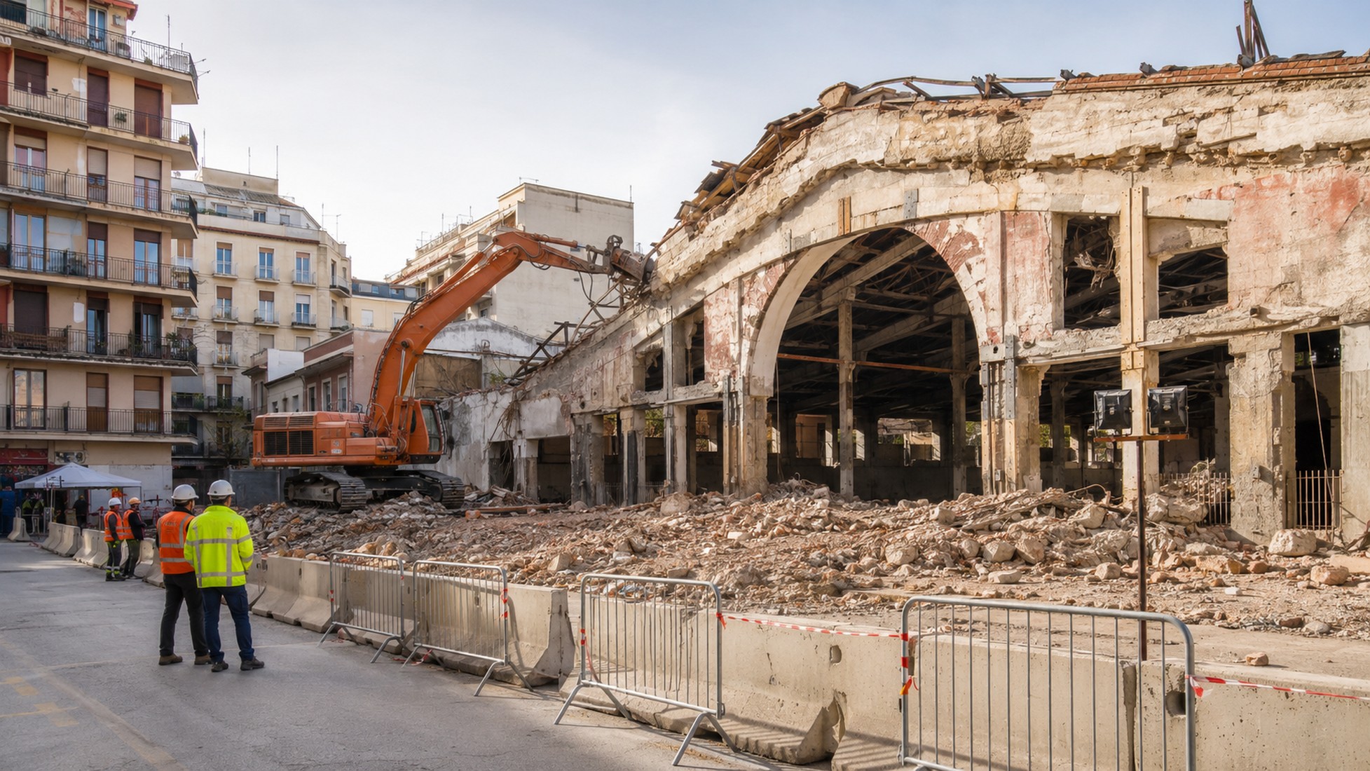 Cagliari, parte la demolizione del mercato di San Benedetto: un simbolo cambia volto