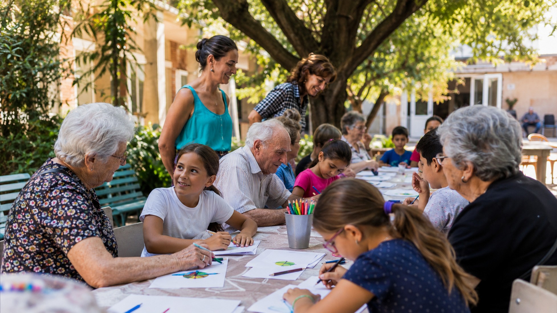 Cagliari apre il primo centro intergenerazionale: anziani e bambini insieme per ricostruire il patto educativo