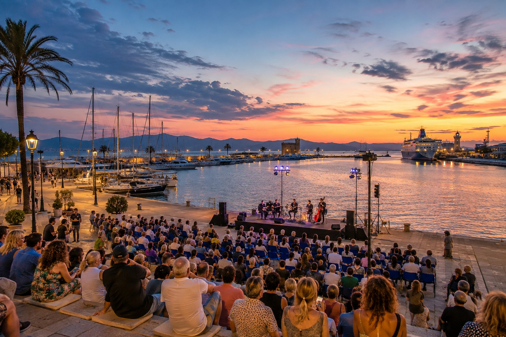 I porti sardi diventano spazi culturali: cinema, musica e spettacoli aprono i waterfront alle citta'