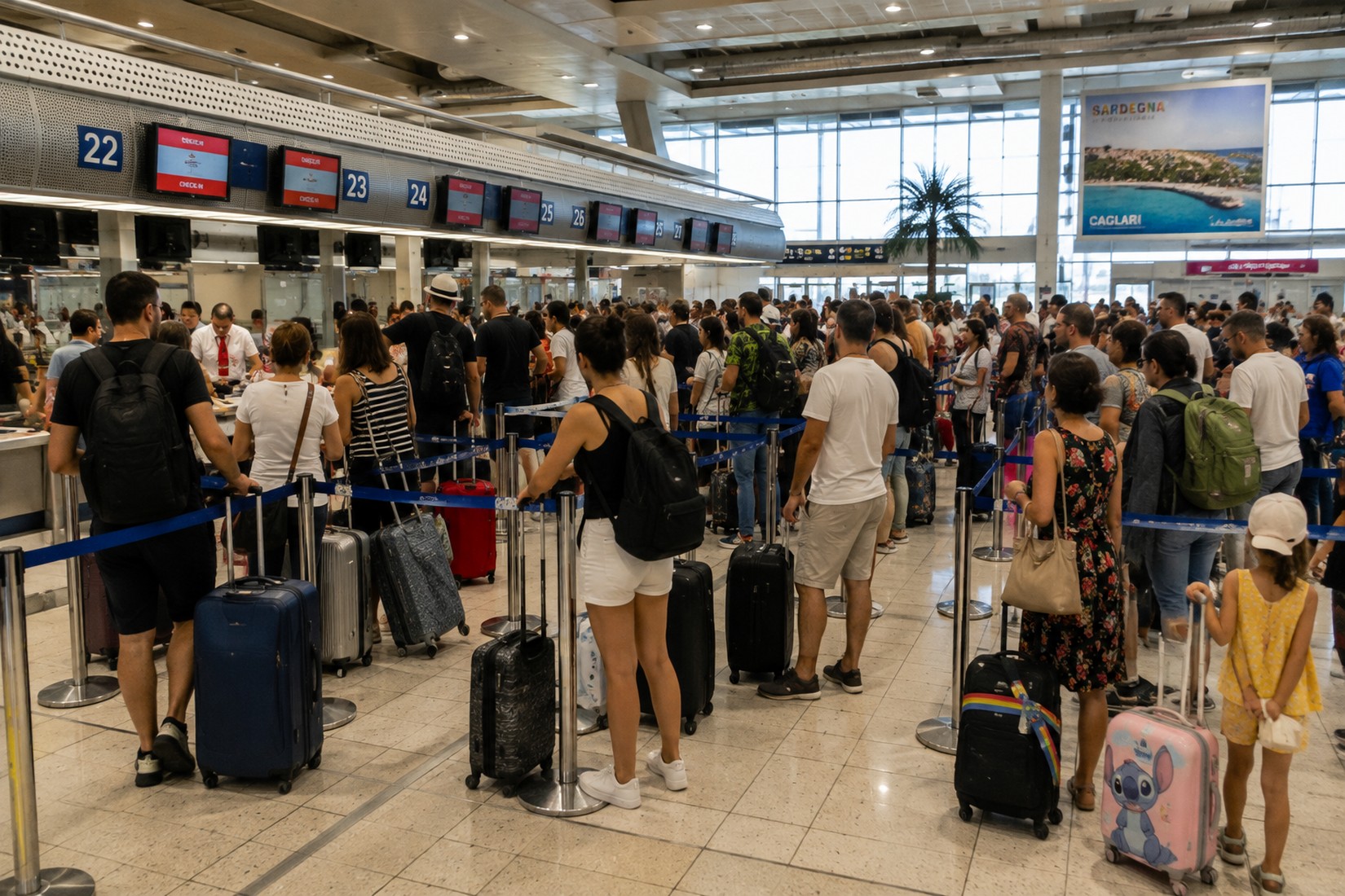 Ferragosto, 250 mila passeggeri all'aeroporto di Cagliari: lo scalo verso il pienone