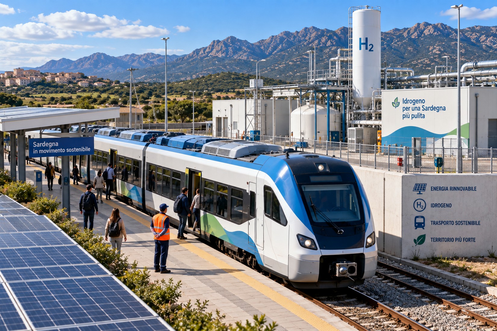 reni a idrogeno in Sardegna, ARST prepara il cambio storico: dal diesel a una rete alimentata con energia prodotta nell’Isola