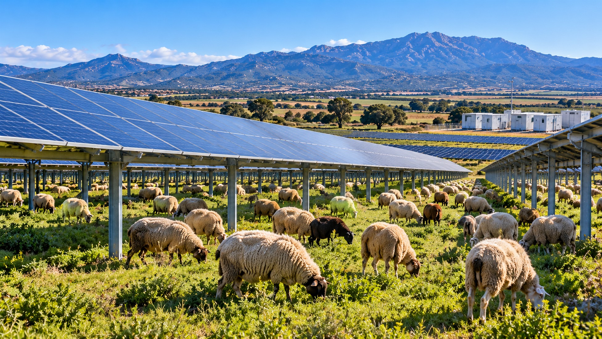 A Serramanna il primo agrivoltaico avanzato ibrido d’Italia: energia per 30 mila famiglie senza rinunciare ai pascoli